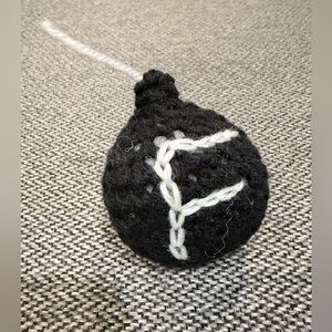 Hand Crocheted F Bomb Catnip Cat Toy